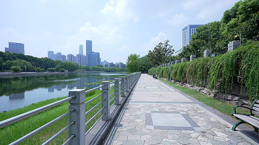 武汉江岸区后襄河公园风景视频的预览图