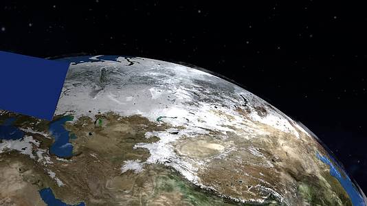 地球同步卫星ae模板视频的预览图