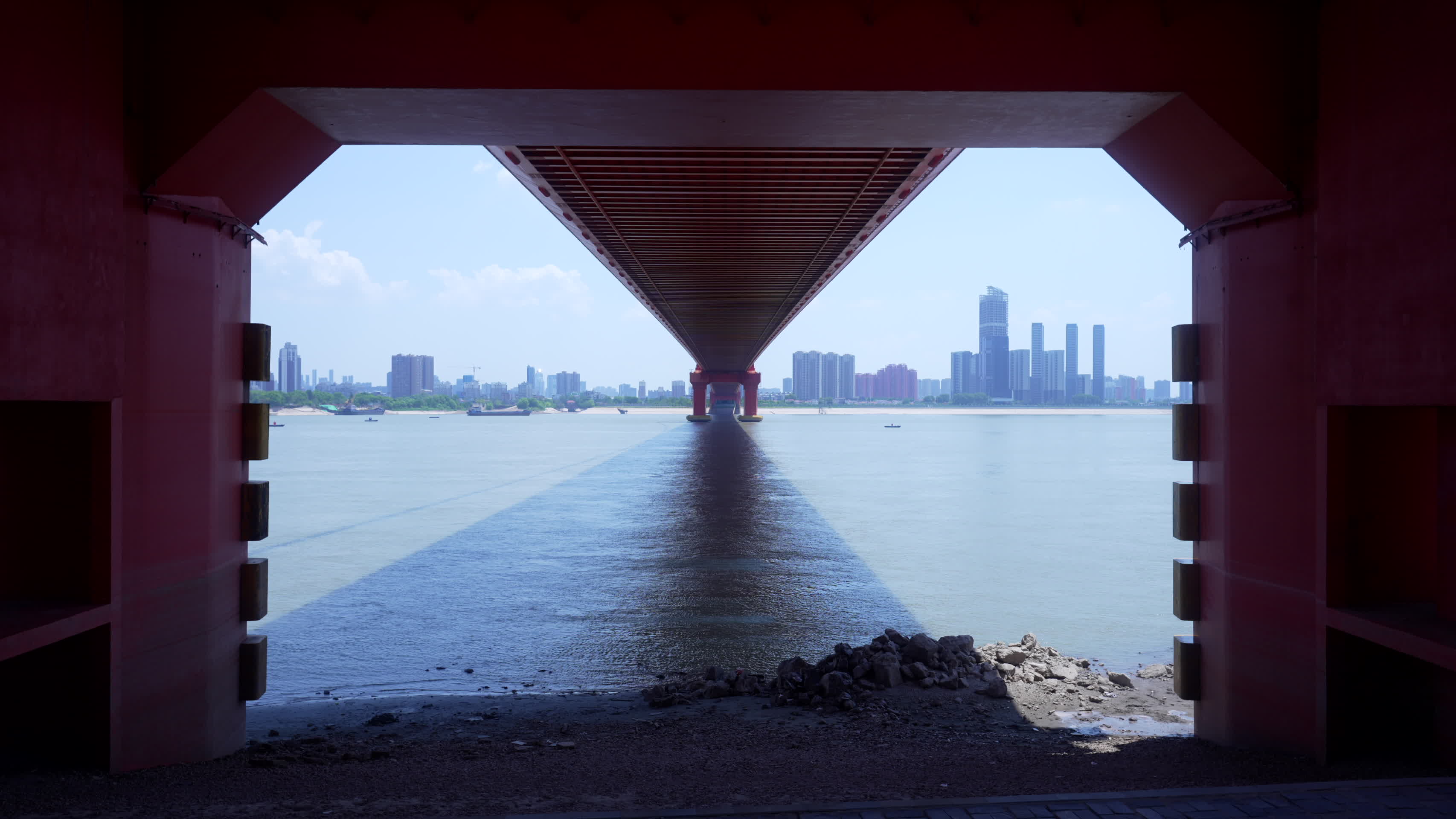 武汉汉阳江滩风景视频的预览图