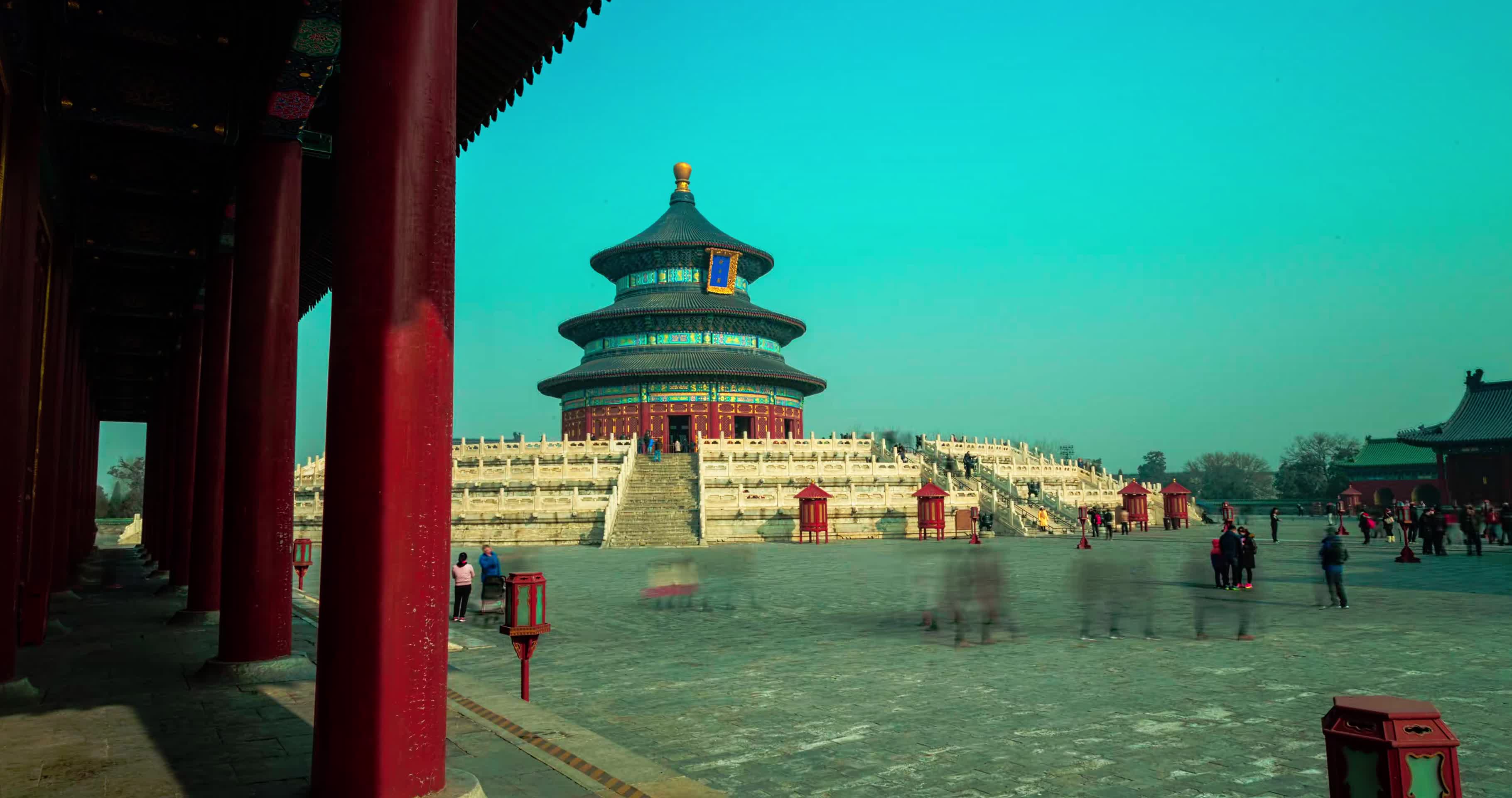北京天坛延时摄影视频的预览图