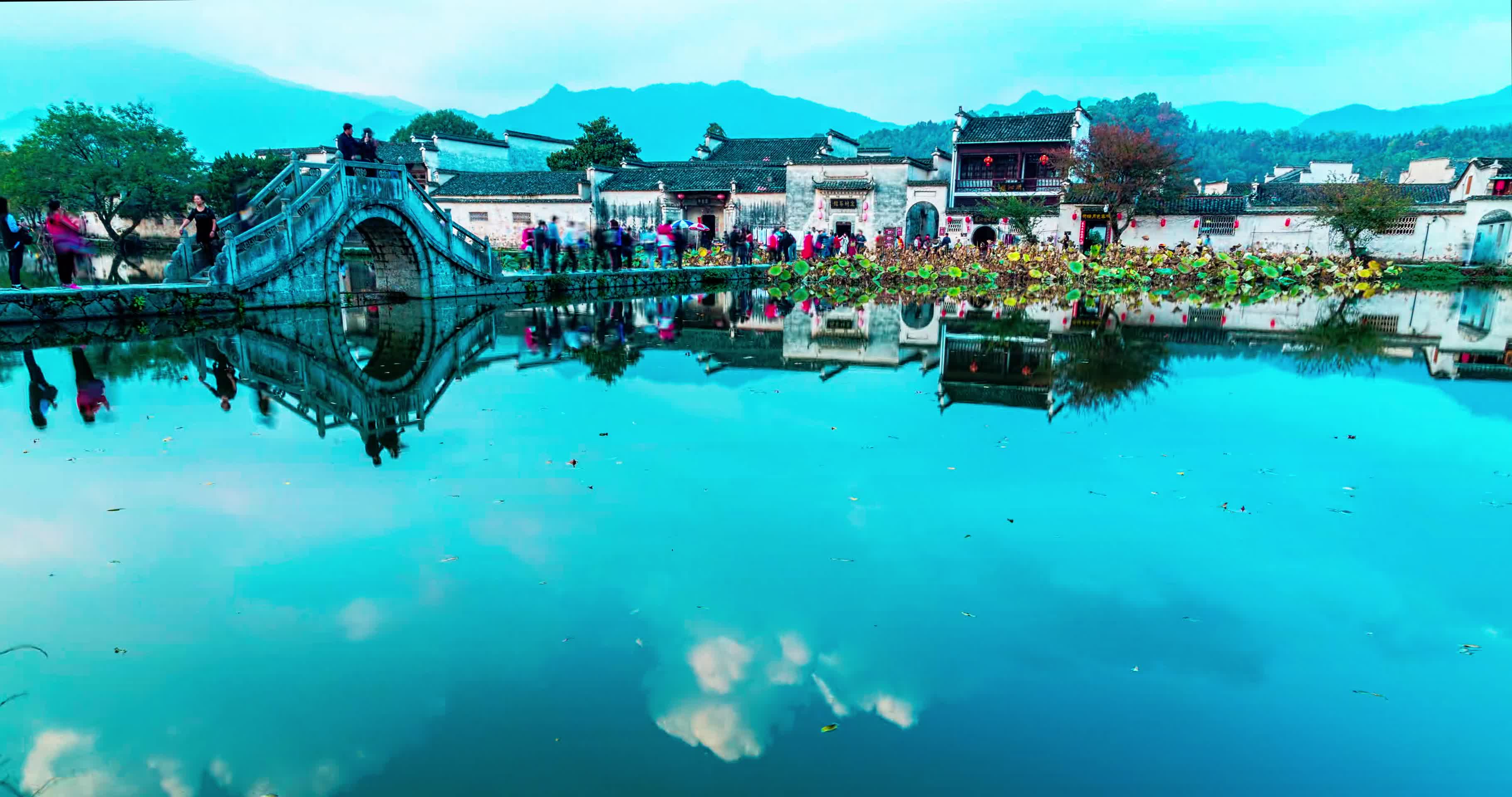 安徽黟县宏村延时摄影视频的预览图