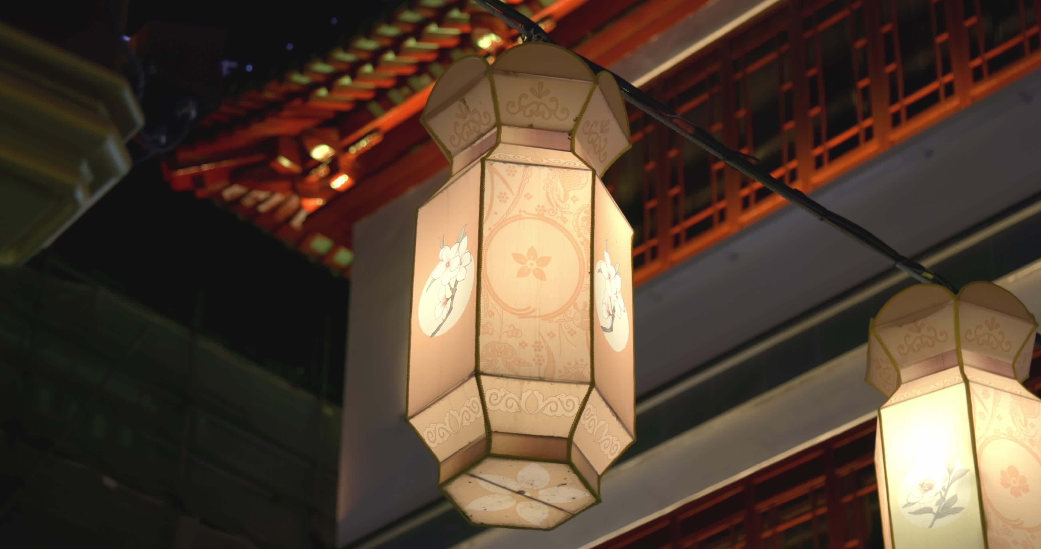上海豫园灯会城隍庙夜景中秋灯会4K实拍视频的预览图