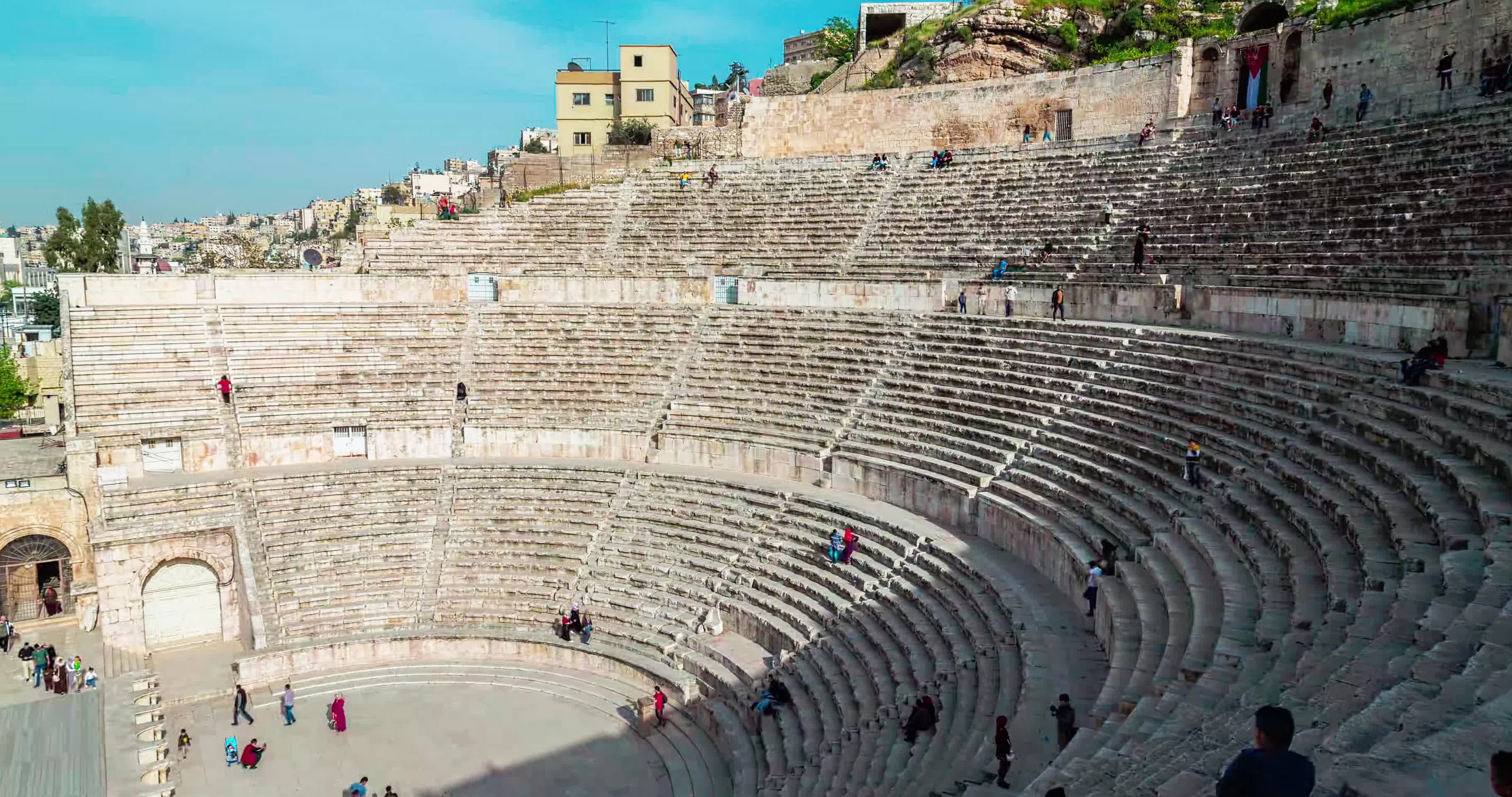 佩特拉古城的罗马剧场视频的预览图