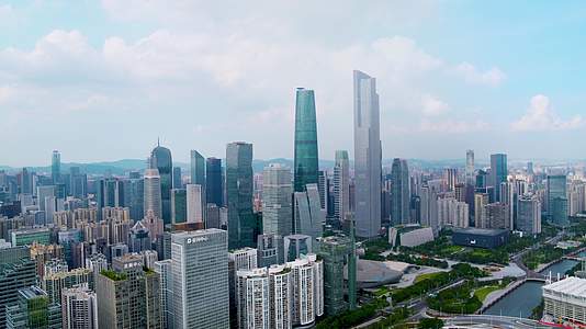 广州西塔东塔珠江新城花城汇广场视频的预览图