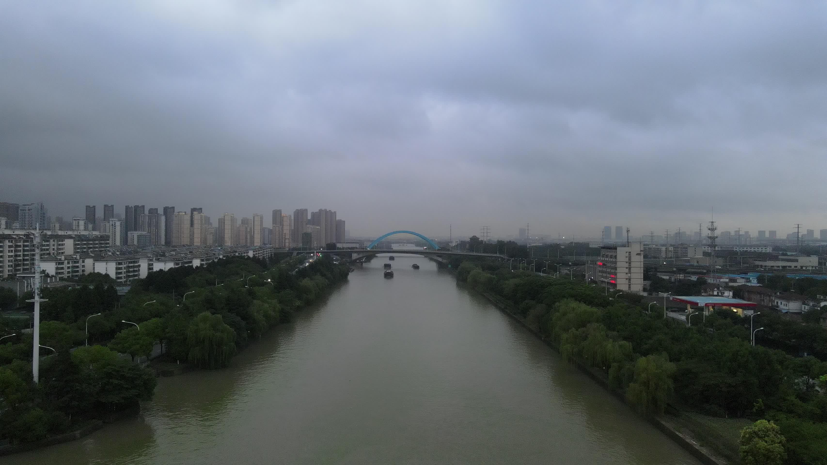 京杭大运河4K航拍视频的预览图