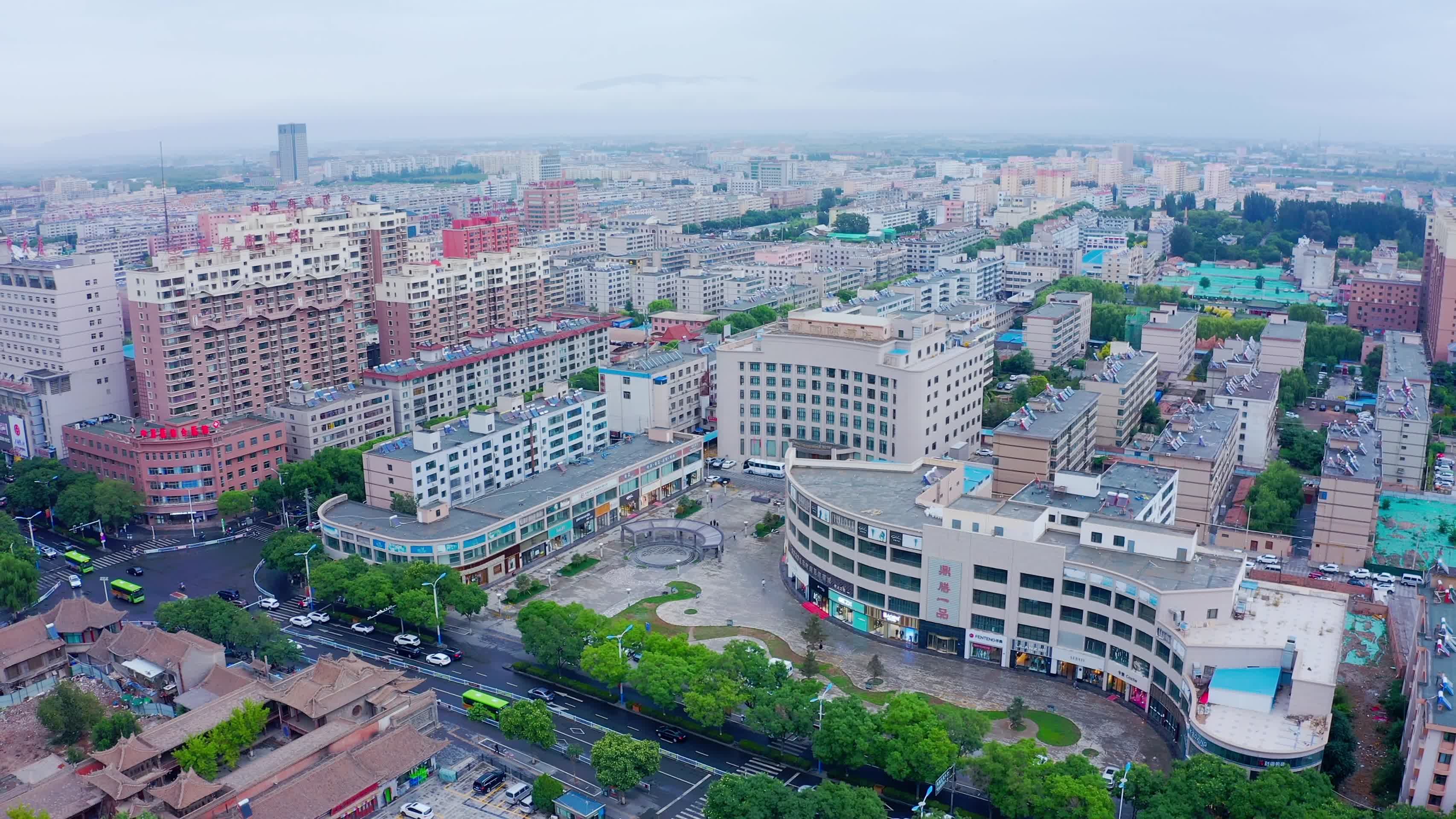 张掖的城市面貌视频的预览图