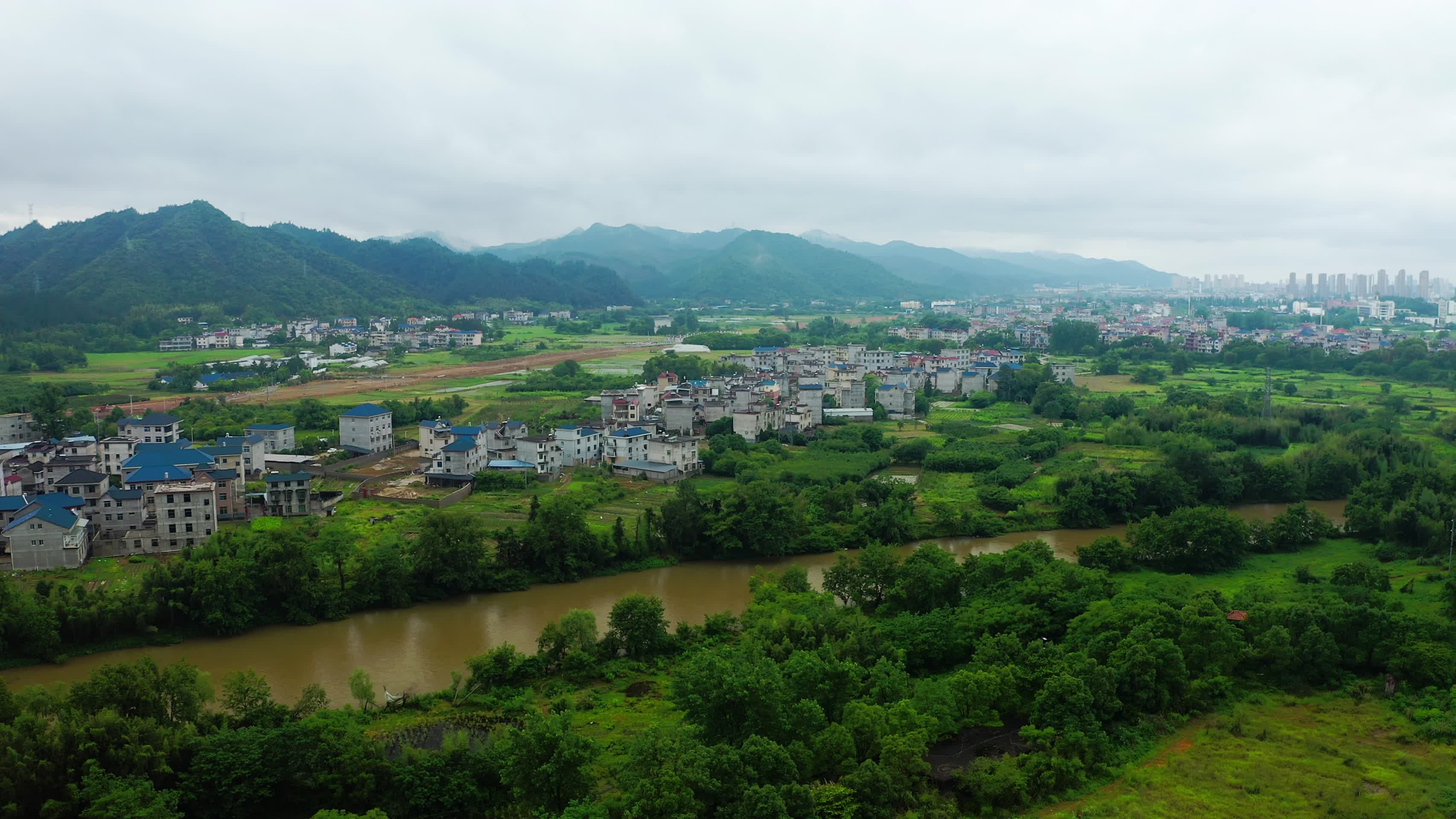 江西景德镇田园风光视频的预览图