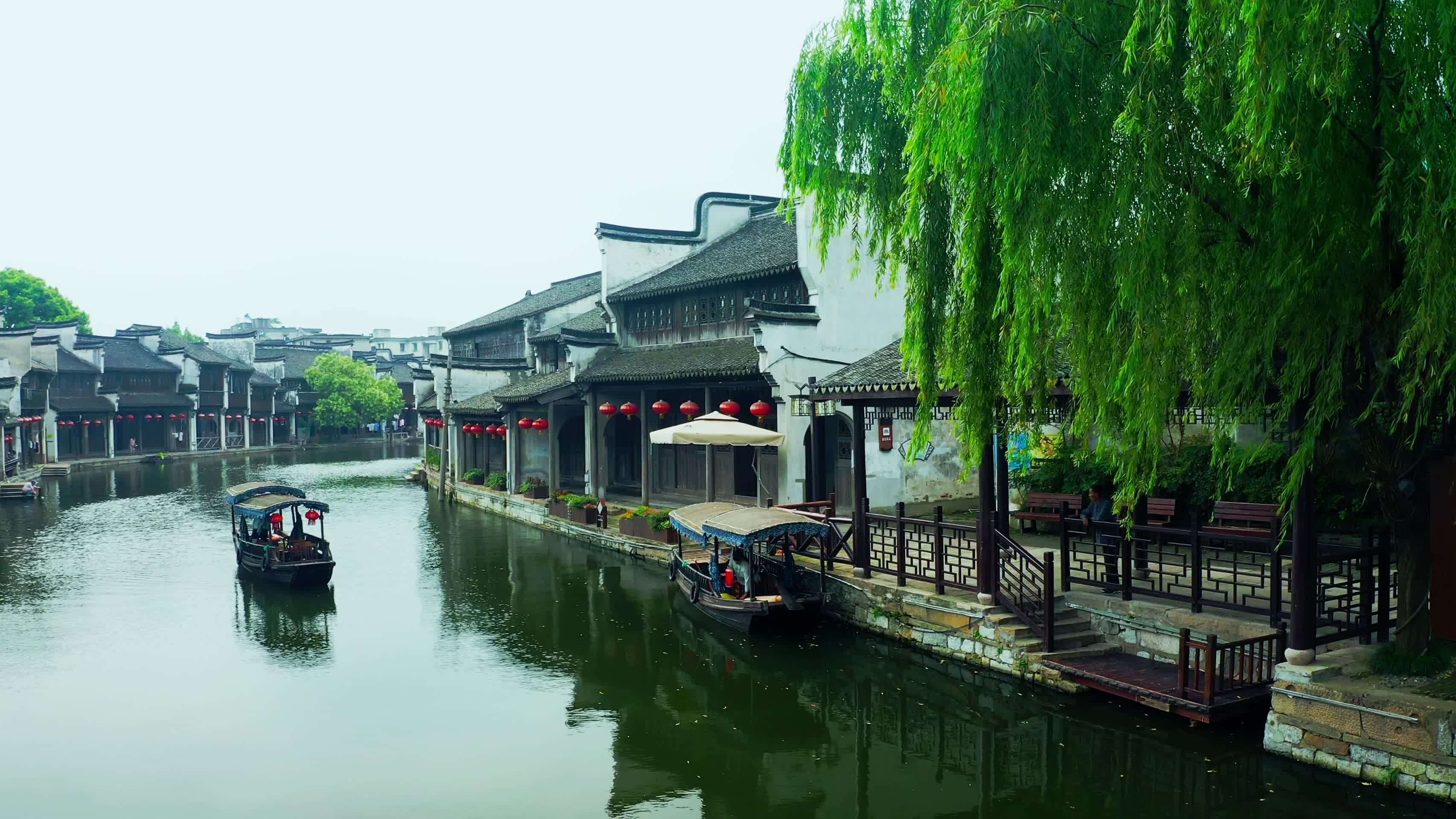 浙江南浔古镇4K航拍视频的预览图