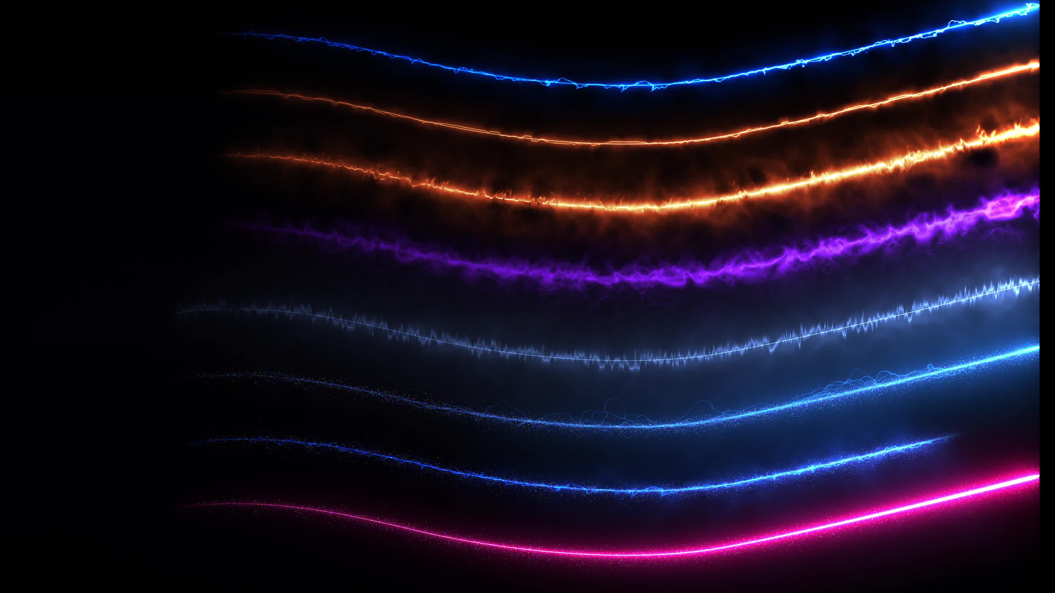 4K自定义路径粒子光效AE模板视频的预览图