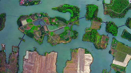 浙江绍兴白塔湖国家湿地公园4K航拍视频的预览图