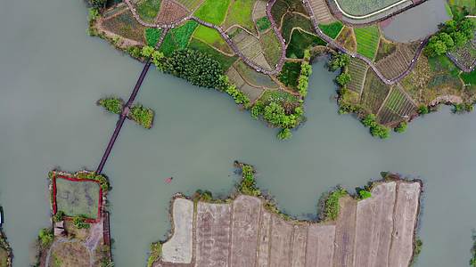 浙江绍兴白塔湖国家湿地公园4K航拍视频的预览图