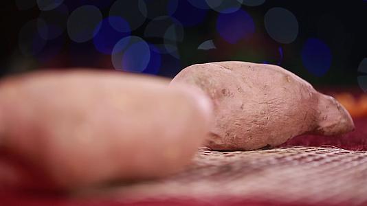 镜头合集红薯白薯地瓜粗粮视频的预览图