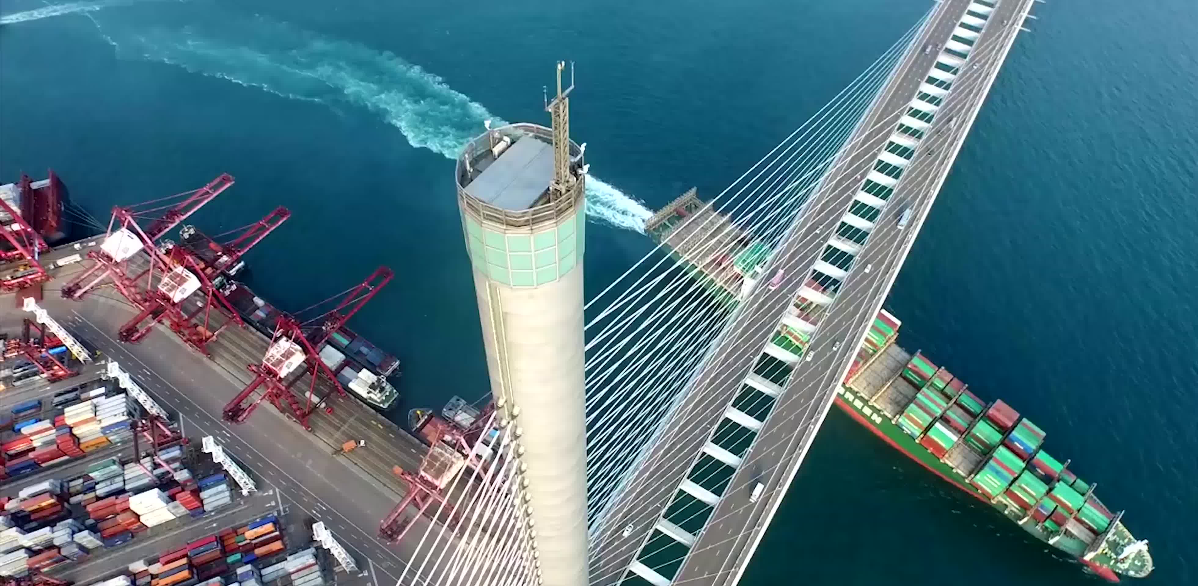 4k航拍香港城市自然风光城市宣传片视频视频的预览图