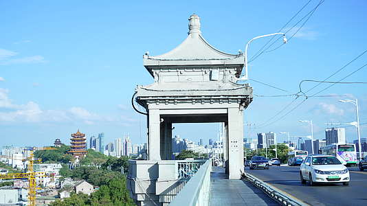 武汉武昌区长江大桥风景视频的预览图