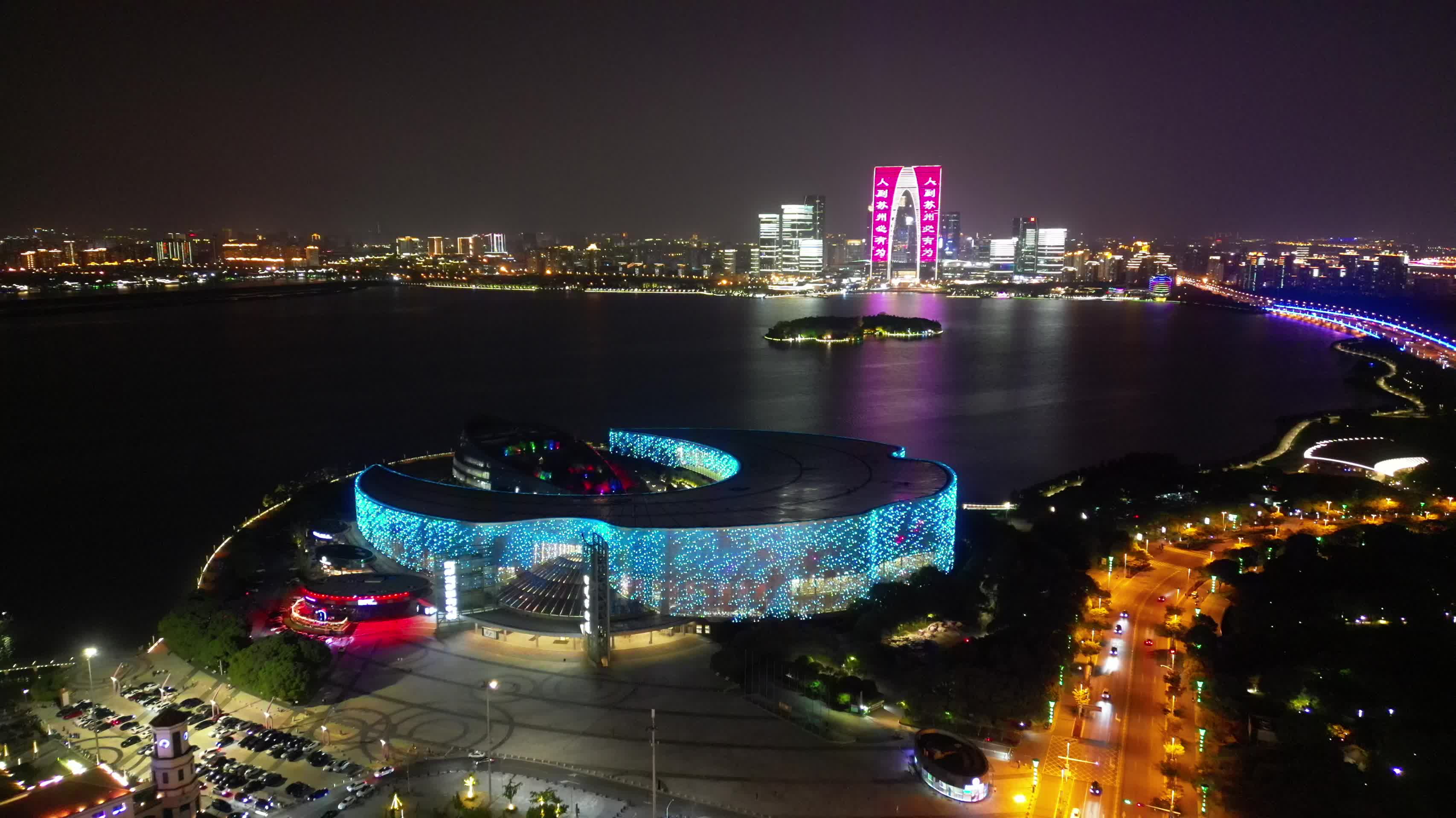 江苏苏州文化艺术中心航拍视频的预览图