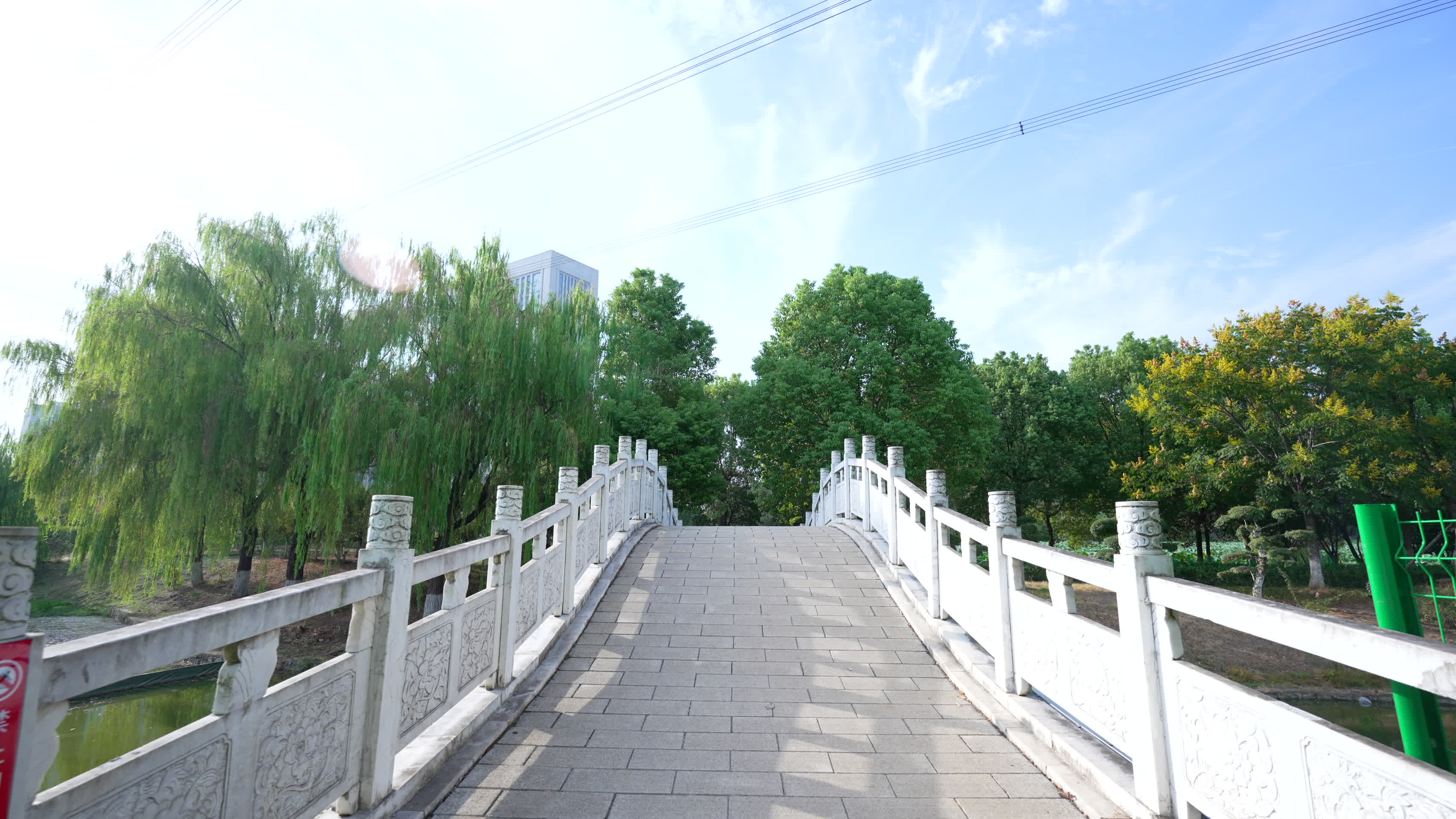 武汉江夏谭鑫培公园风景视频的预览图