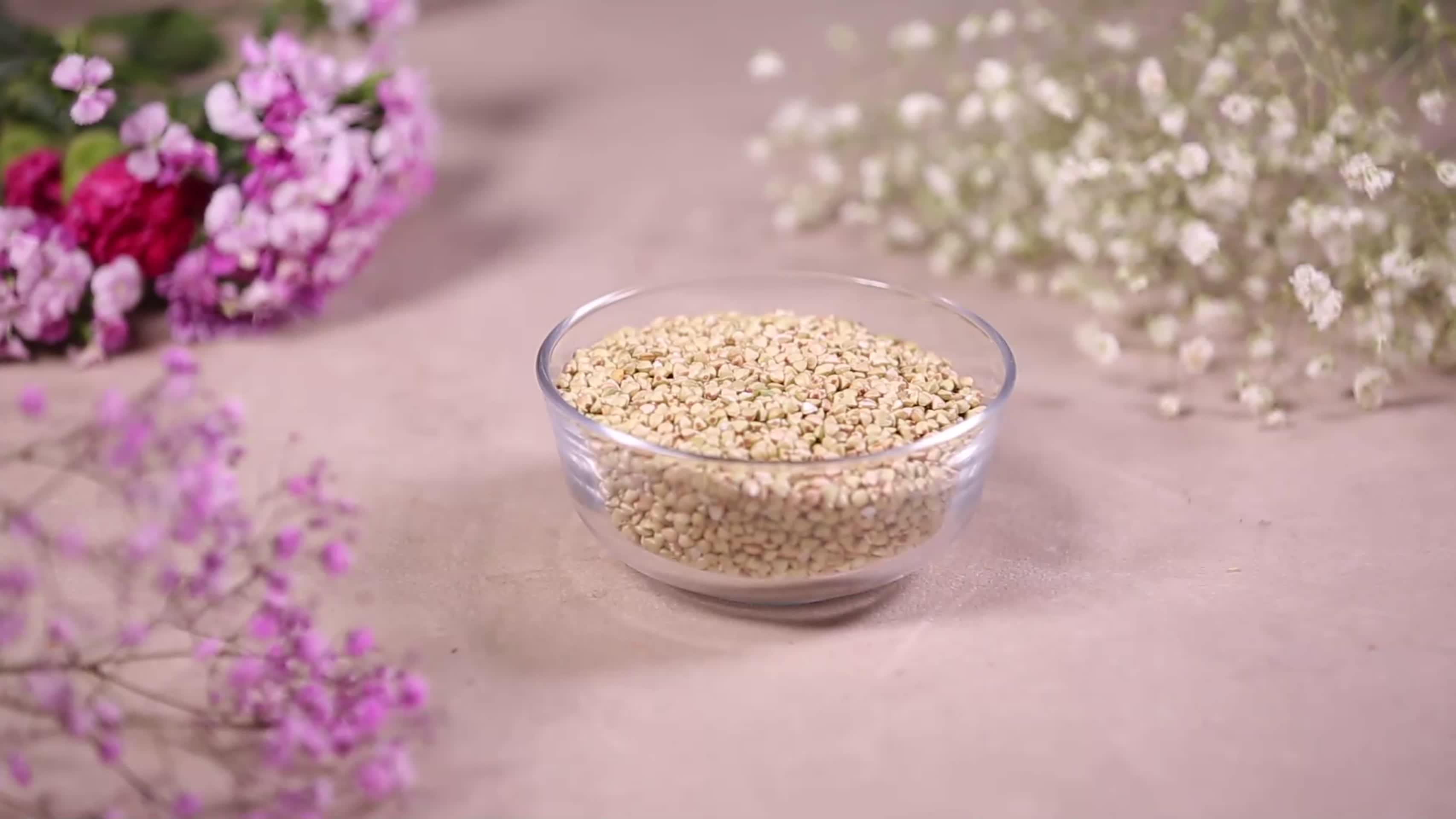 镜头合集粗粮祛湿薏米薏苡仁荞麦视频的预览图