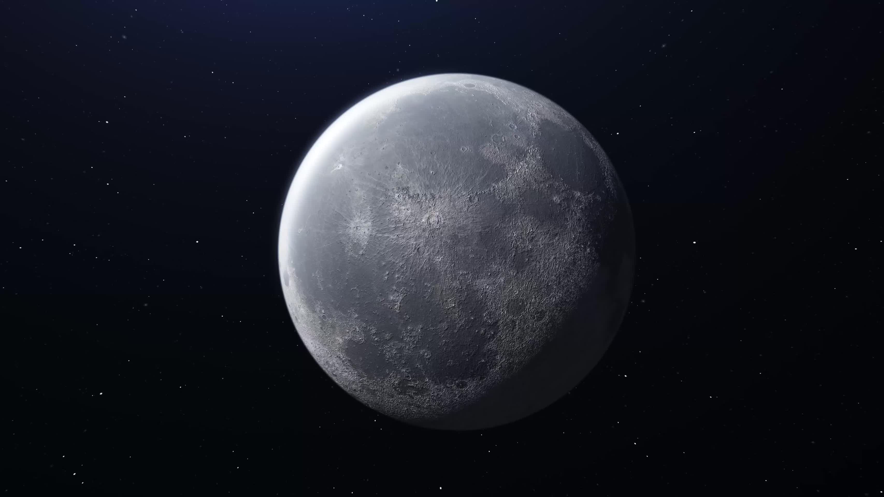 月亮月球自转视频AE工程视频的预览图