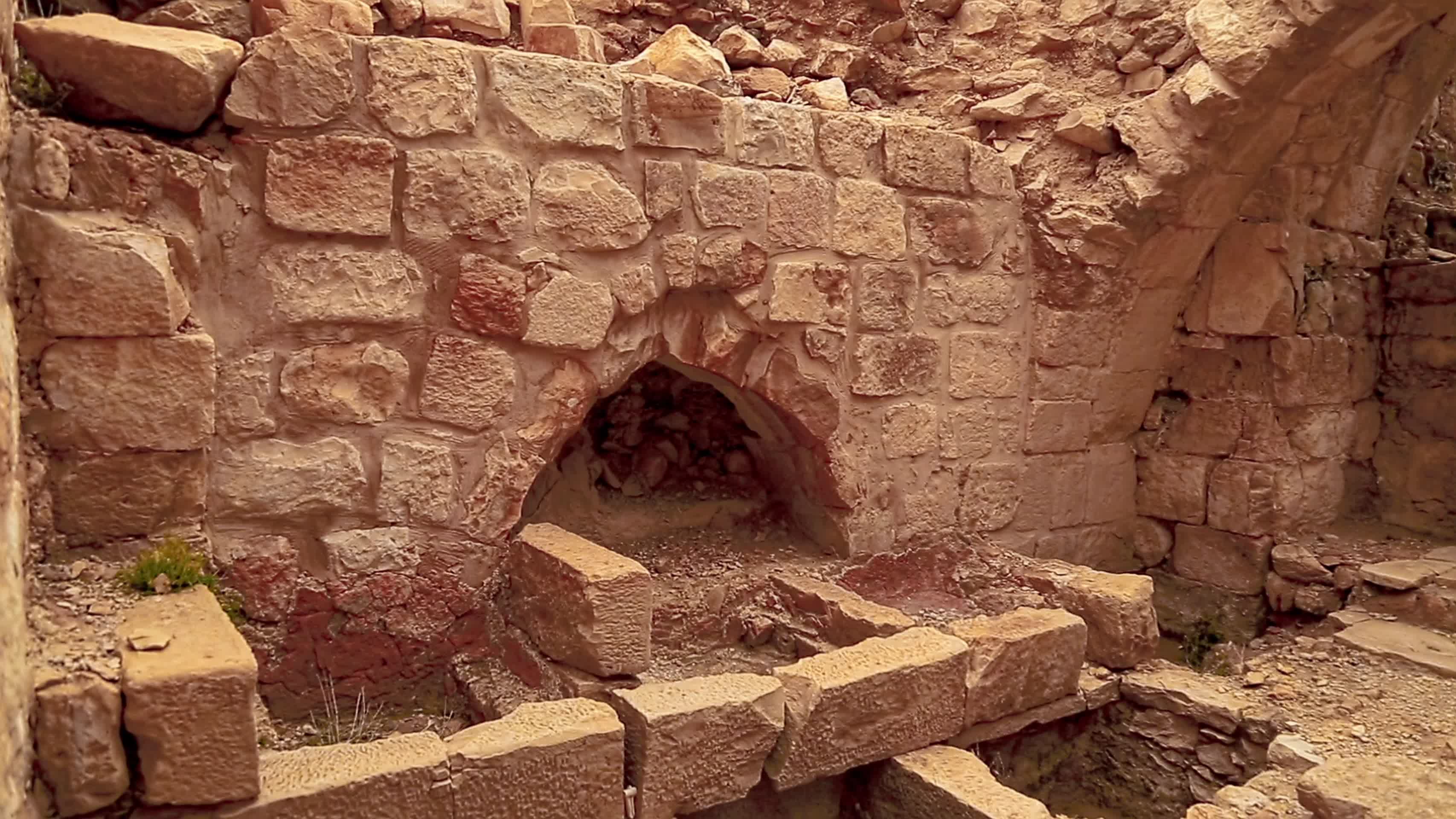 约旦废弃的城堡视频的预览图