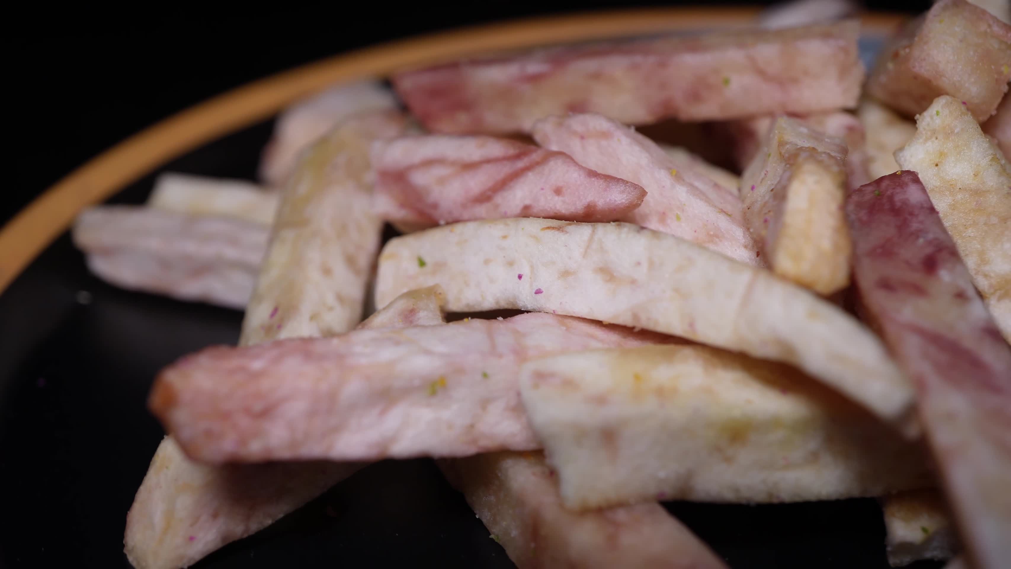 香芋条芋头条脱水冻干粗粮视频的预览图
