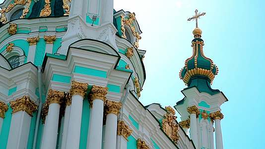 乌克兰基辅圣安德烈教堂视频的预览图