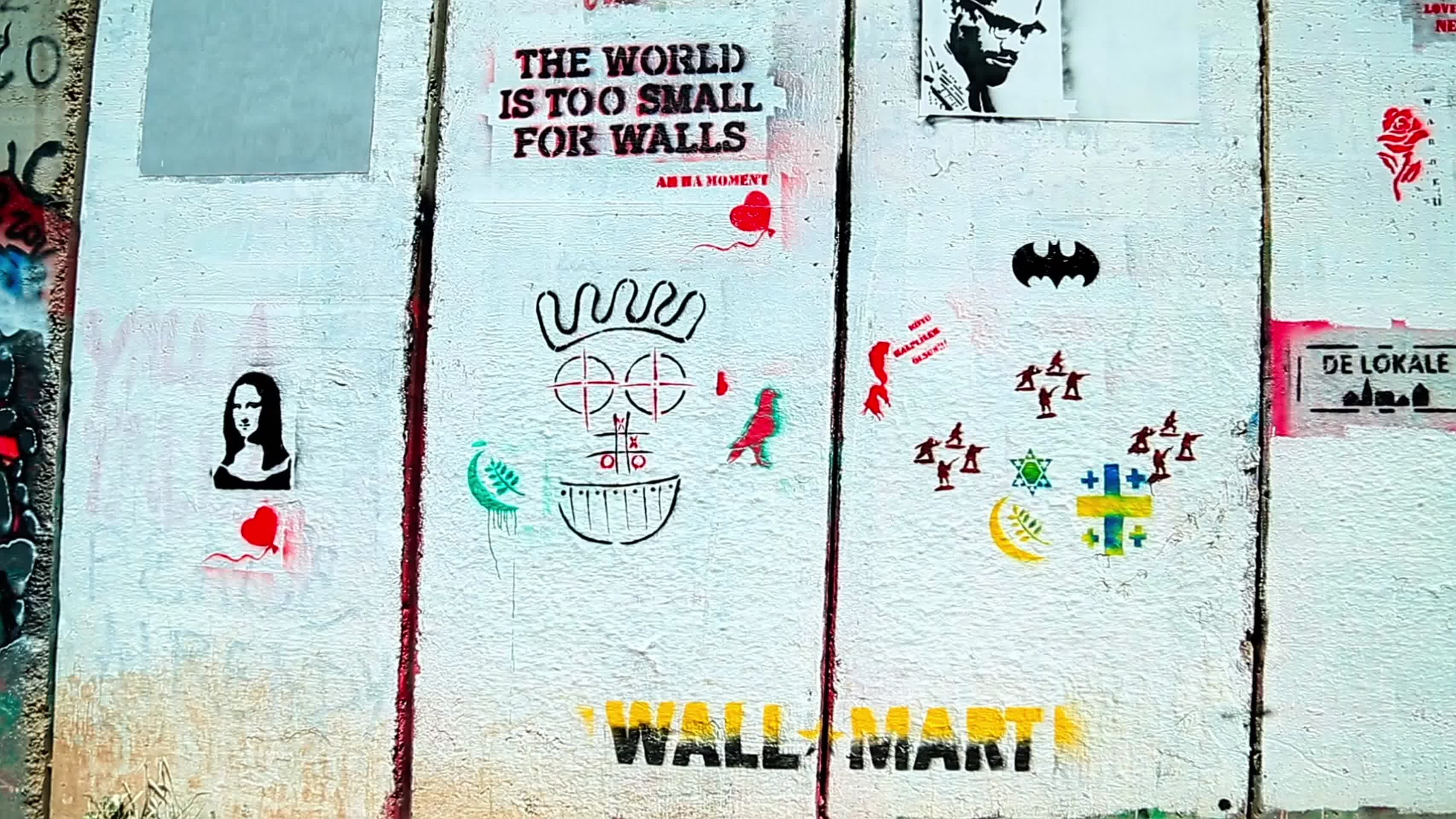 巴以隔离墙上的涂鸦视频的预览图