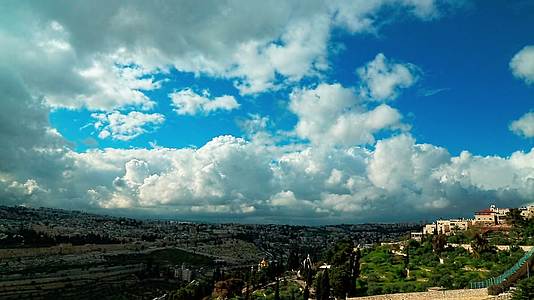 耶路撒冷城市风光视频的预览图