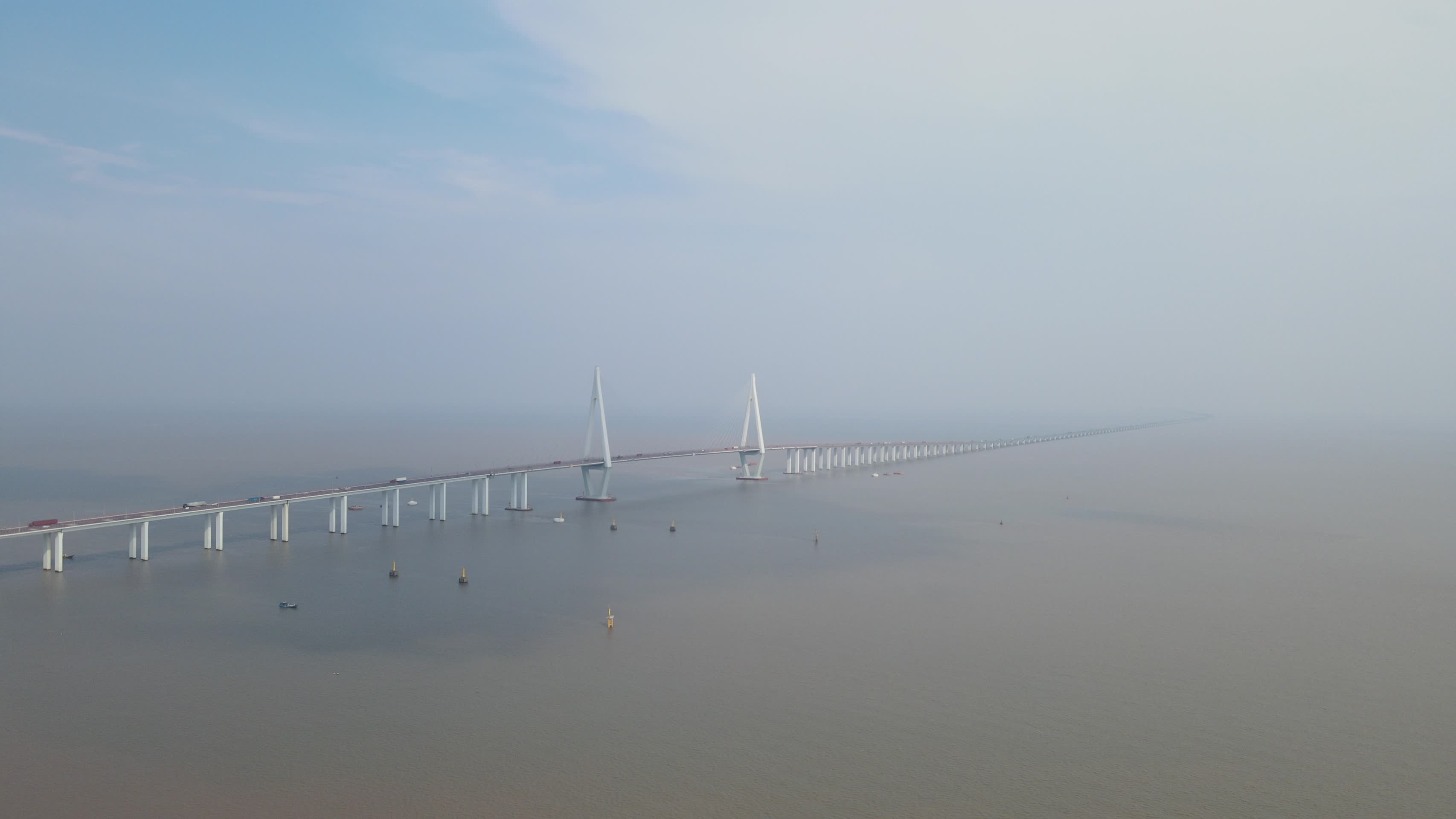 杭州湾跨海大桥4K航拍原视频的预览图