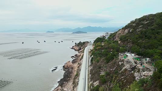 福建霞浦滩涂海上航拍视频的预览图