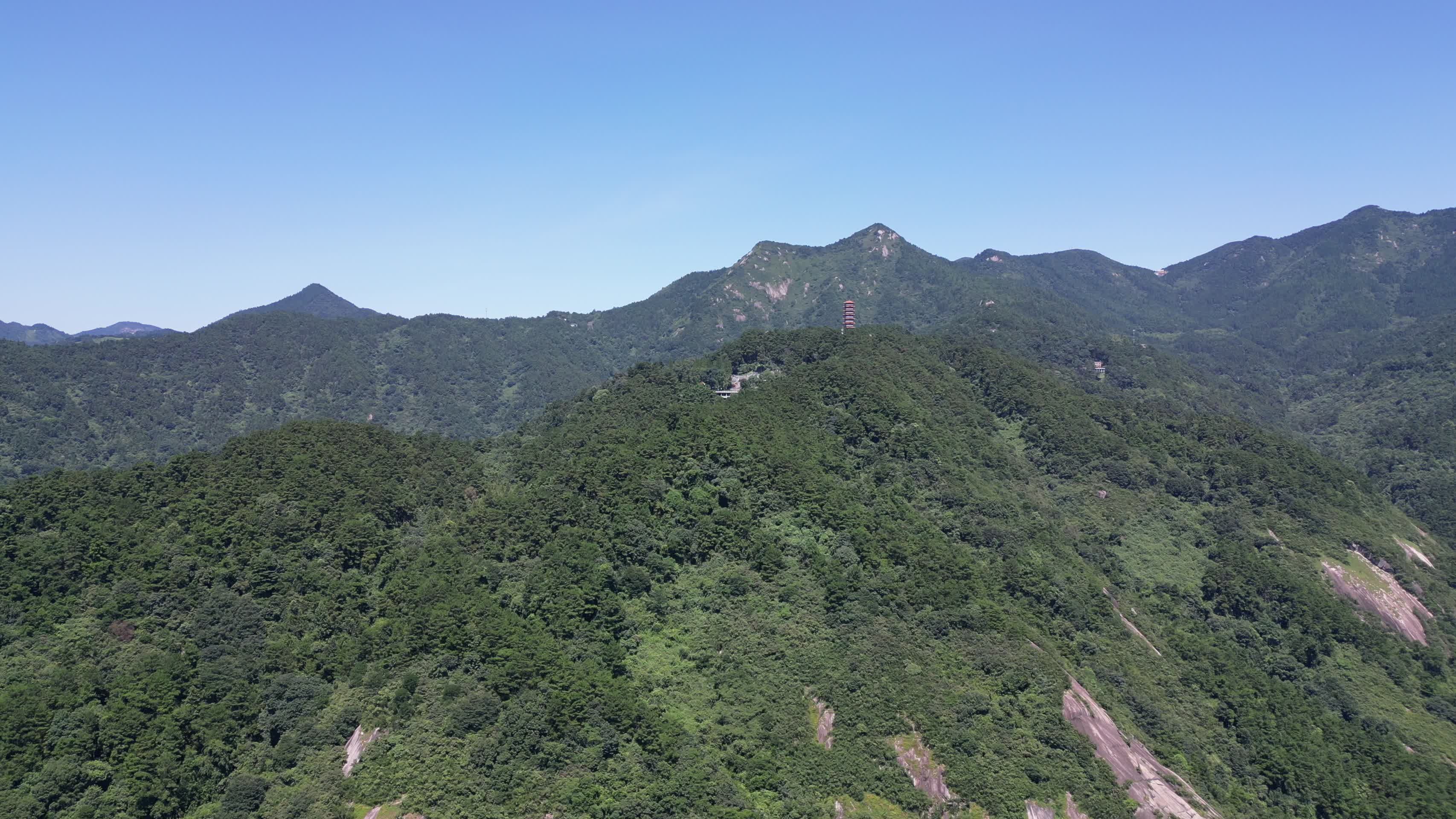 湖南南岳衡山全景航拍视频的预览图