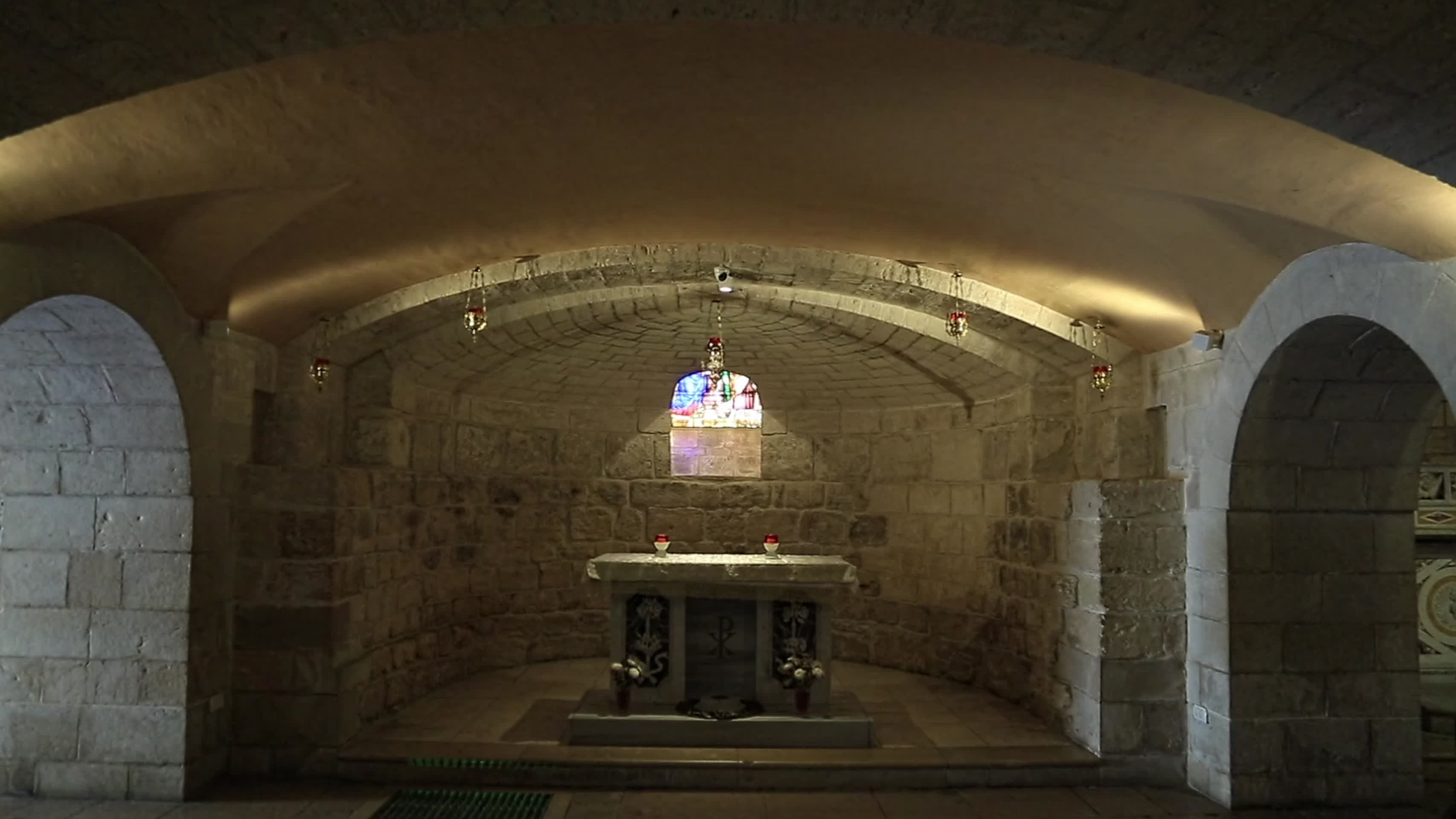 以色列拿撒勒圣约瑟教堂视频的预览图