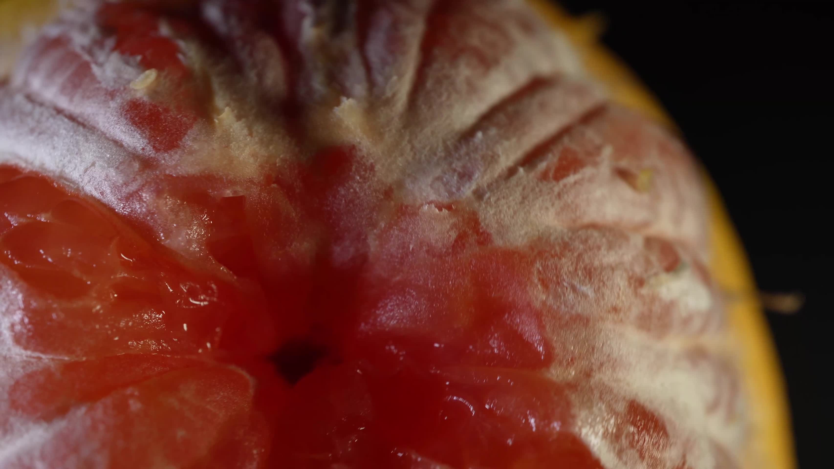 红心柚子果肉葡萄柚果粒视频的预览图