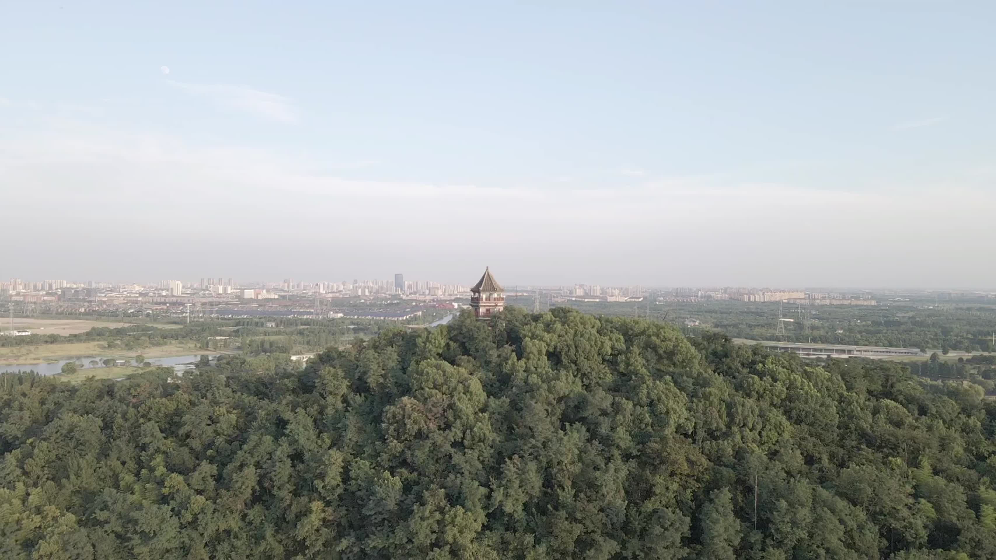 上海辰山植物园高清航拍视频的预览图