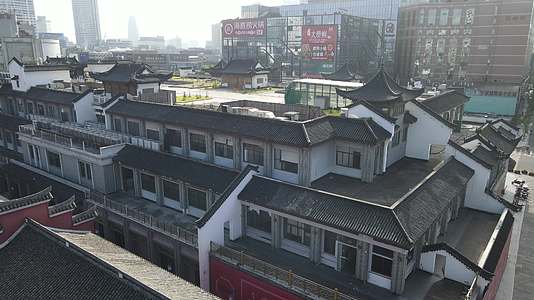 宁波天一阁景区4K航拍视频的预览图