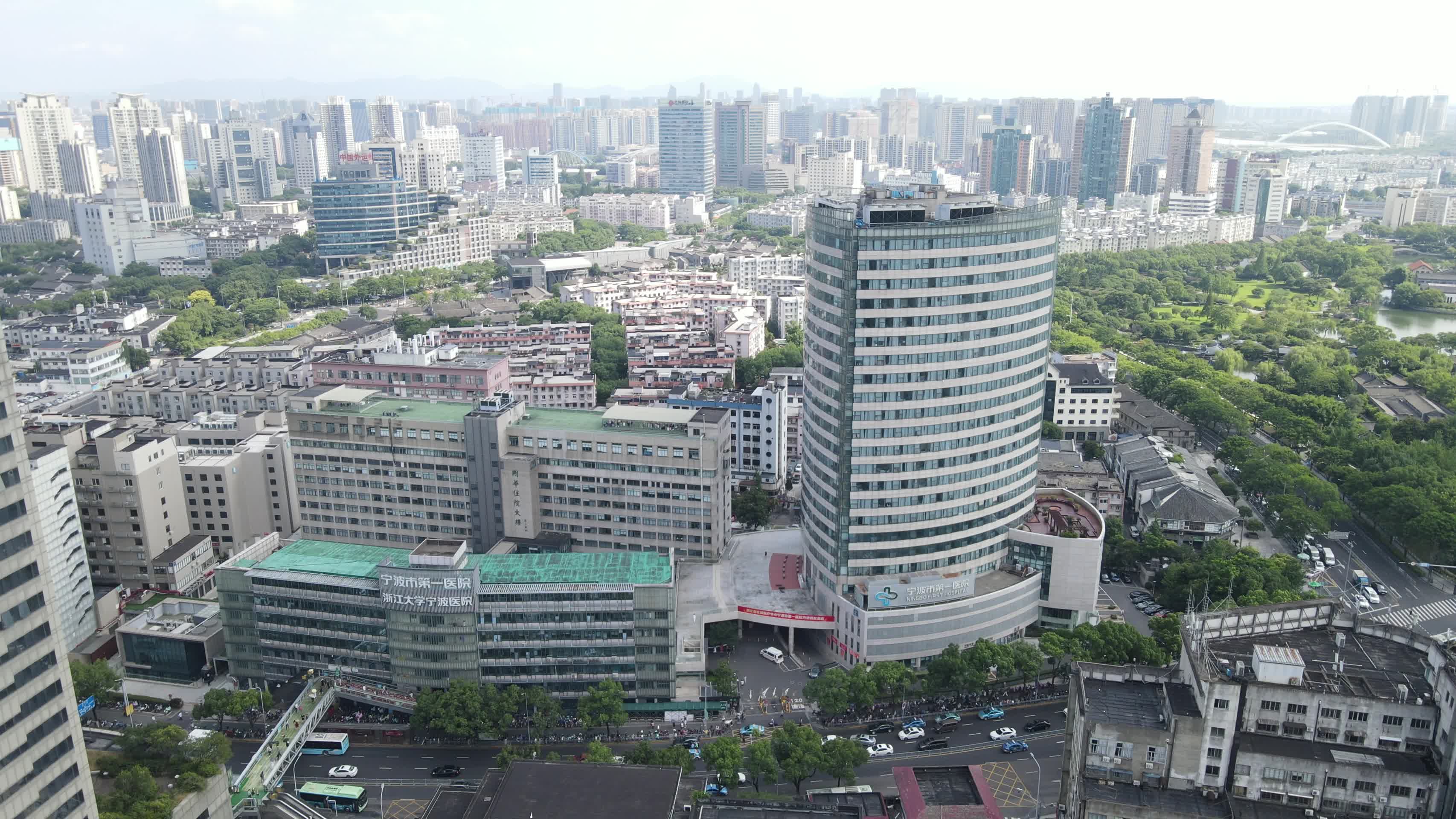 宁波市中心商业中心4K航拍视频的预览图