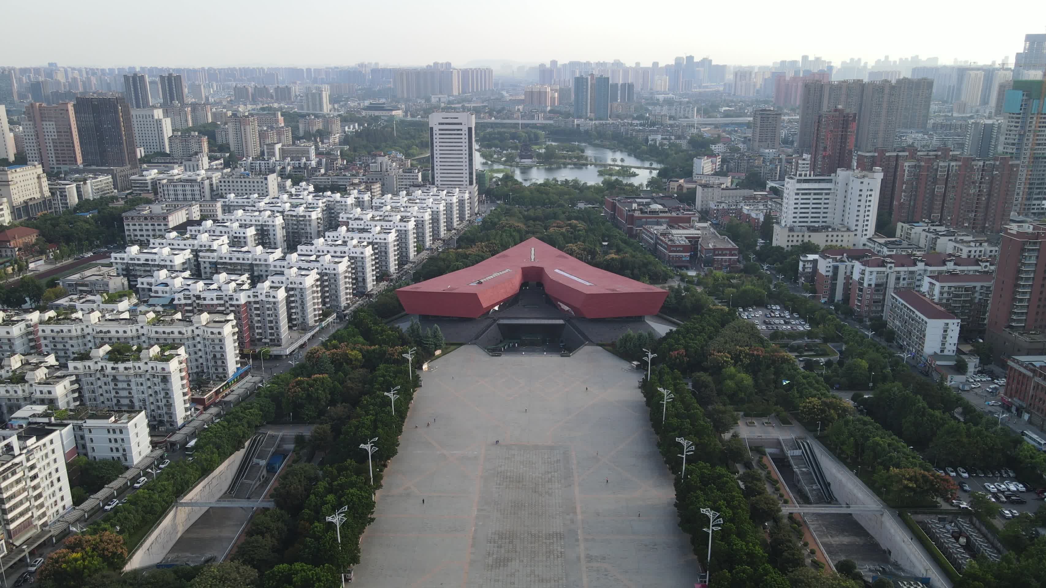 湖北武汉辛亥革命博物馆航拍视频的预览图