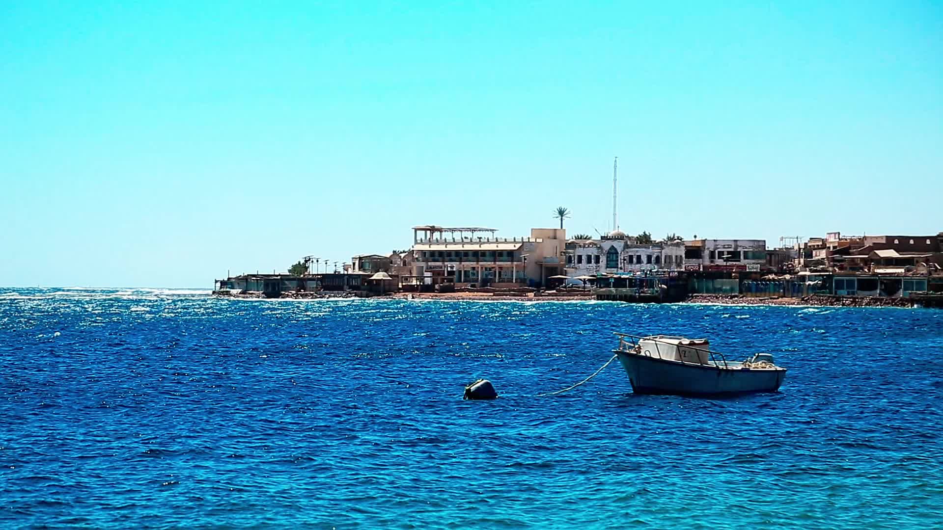 红海边的小镇达哈卜视频的预览图