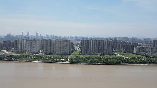 宁波海曙区城市全景地标建筑4K航拍视频的预览图