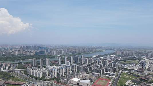 宁波江北区全景4K航拍视频的预览图