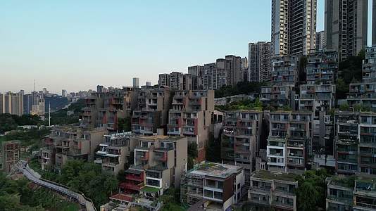 重庆渝中建筑城市风光航拍风景视频的预览图