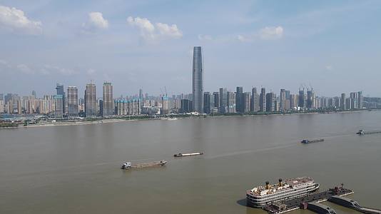 湖北武汉城市风光航拍视频的预览图
