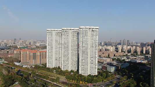 江苏南京城市高档住宅小区航拍视频的预览图