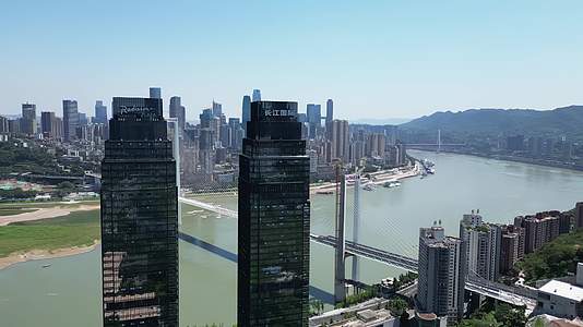 重庆地标长江国际城市风光航拍视频的预览图
