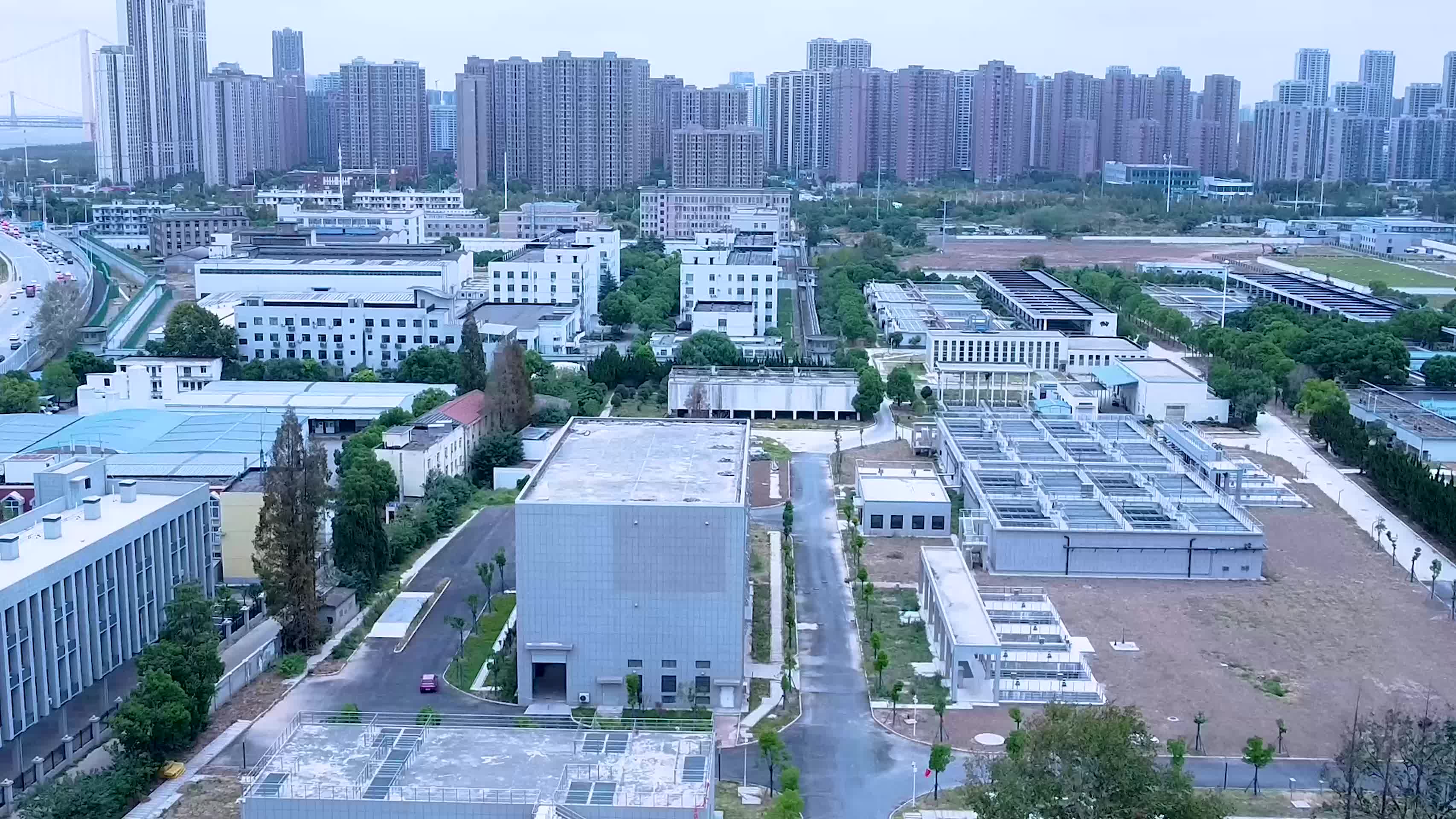 武汉白沙洲水厂水源地航拍视频的预览图