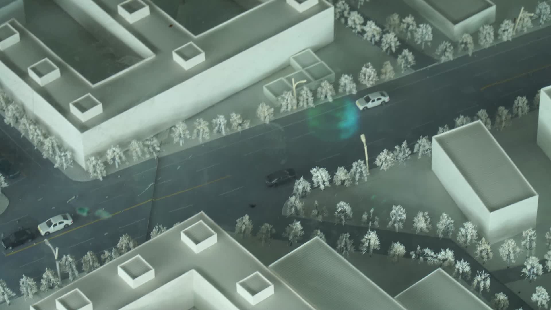 城市模型微缩景观街道楼房视频的预览图