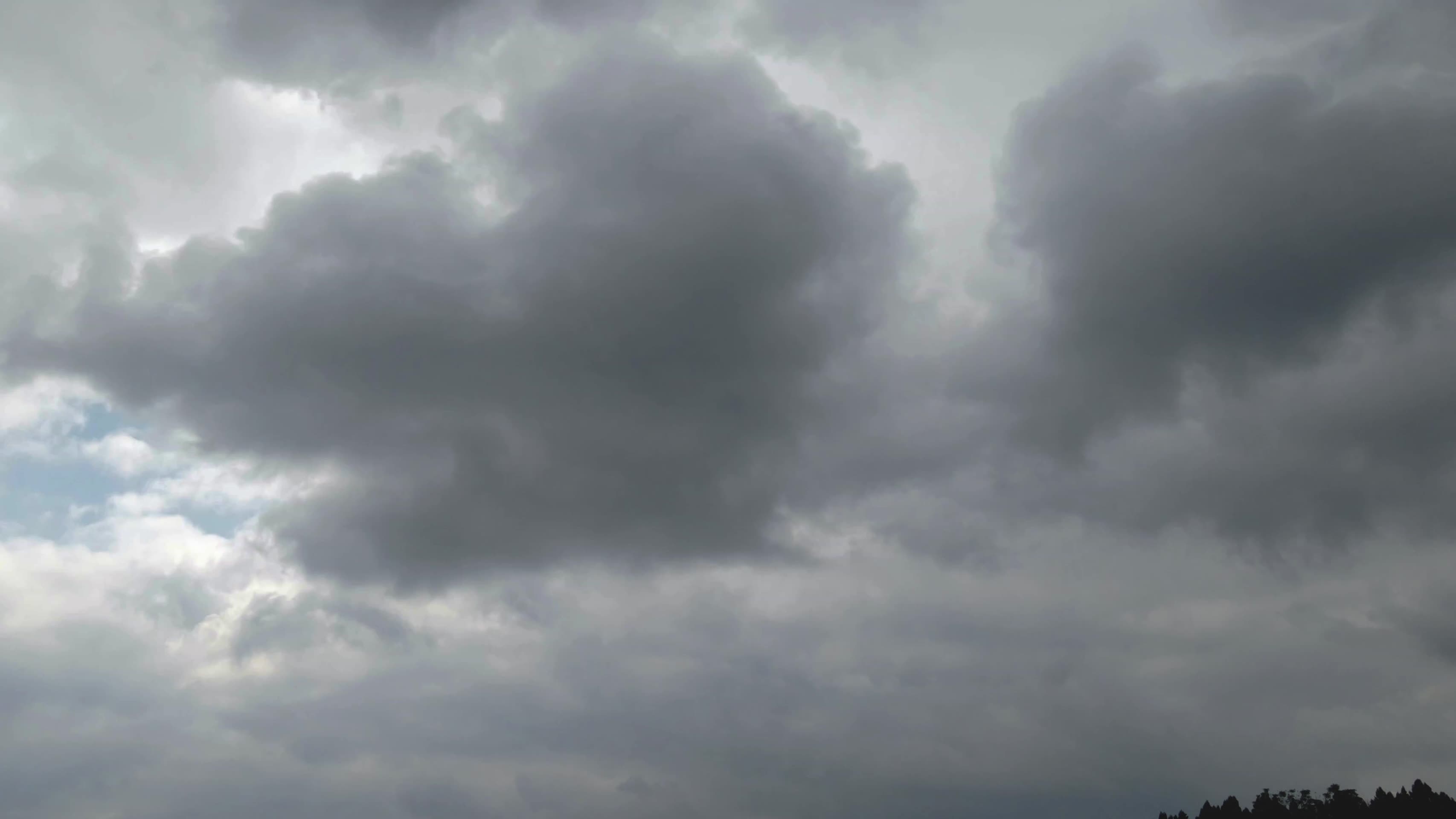 天空乌云延时风暴来临视频的预览图