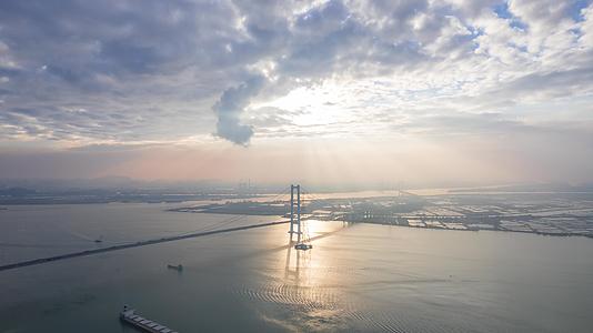广东省广州南沙大桥延时视频的预览图