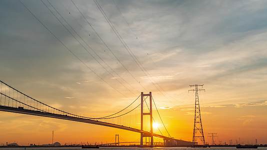 广东省广州南沙大桥延时视频的预览图