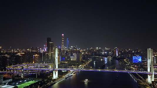 上海南浦大桥夜景地标宣传片航拍视频的预览图