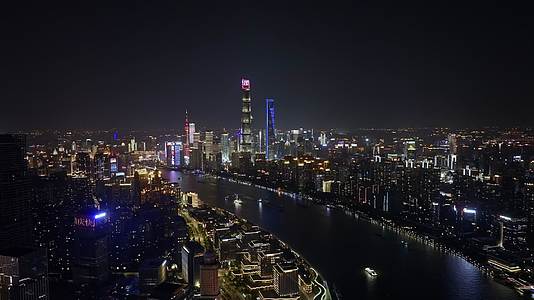 上海南浦大桥夜景地标宣传片航拍视频的预览图